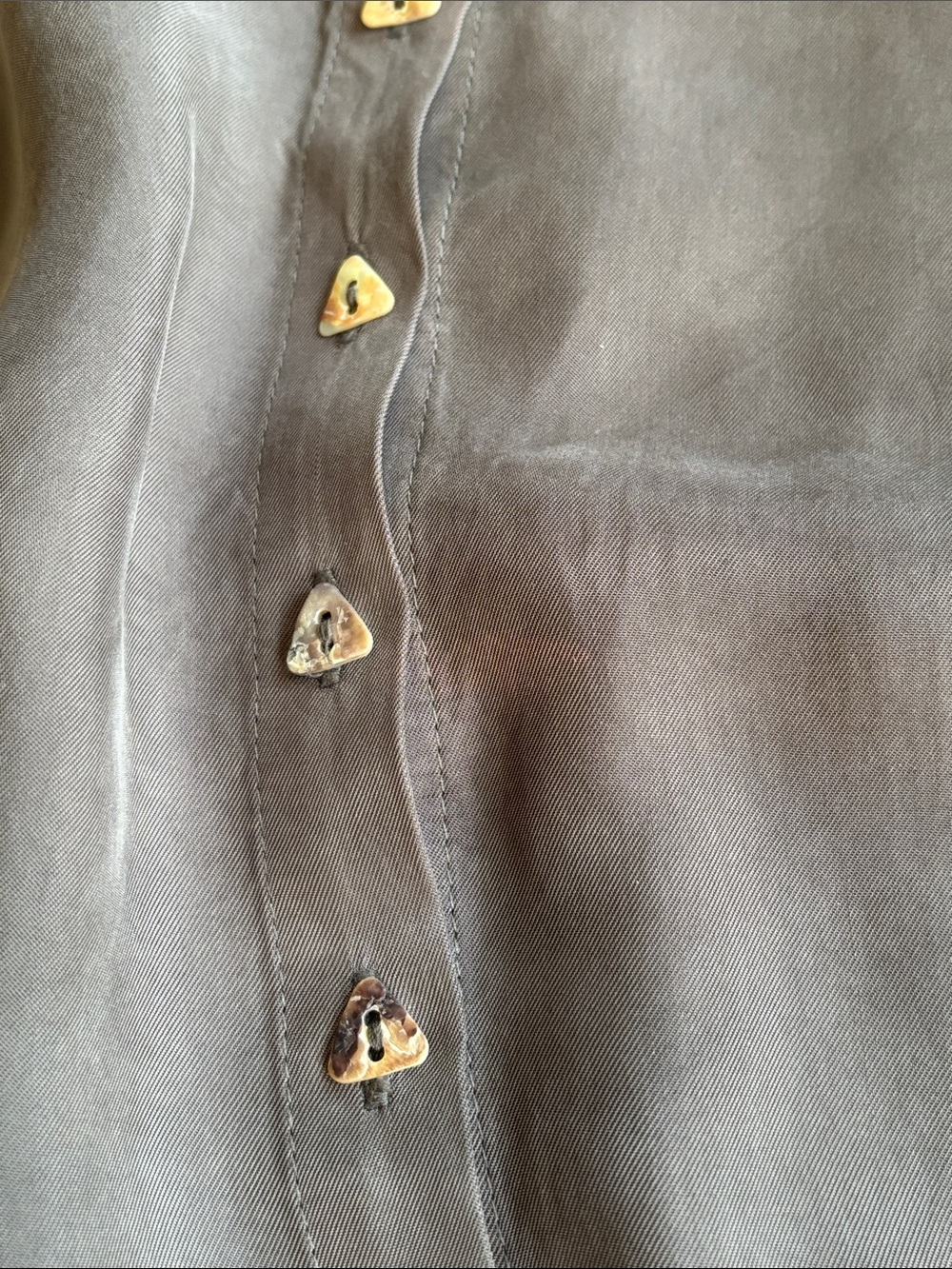 Ralston solid button front tunic top - Picture 6 of 6